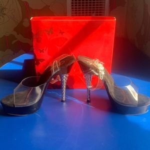 Sz 10 Pleaser stiletto sandal. *NEW* NIB Excellent condition. Never worn